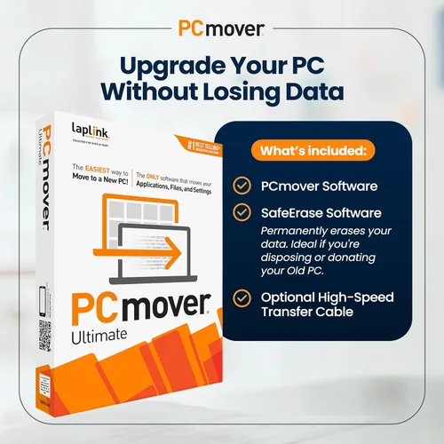 Vista 4 de Laplink PCmover Ultimate 11 - Migration of your Applications, Files and Settings from an Old PC to a New PC - Data Transfer Software - With Optional