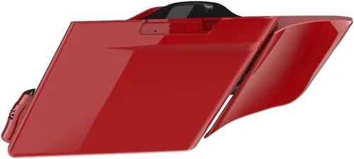 Vista 9 de Cubiertas laterales de alforjas estiradas para motocicleta, extensión extendida para Harley Touring 2014+ - Whisky ámbar Amber Whiskey