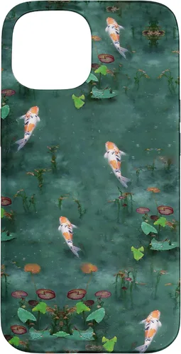 Vista 6 de Emerald Green Majestic Zen Water Garden Japanese Koi Fish Case for iPhone 17
