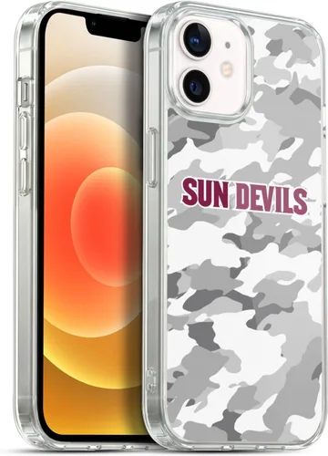 Vista 80 de Head Case Designs Funda de gel ASU Camou con licencia oficial de la Universidad Estatal de Arizona [protección de grado militar] compatible