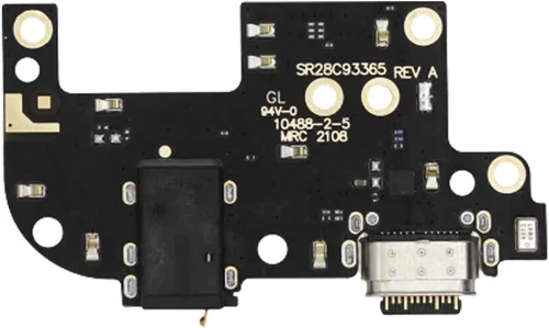 Vista 4 de para Motorola Moto G Stylus 5G XT2131 XT2131-1 XT2131-4 XT2131DL Cargador USB Puerto de carga Conector de muelle Cable de cinta Flex Placa PCB