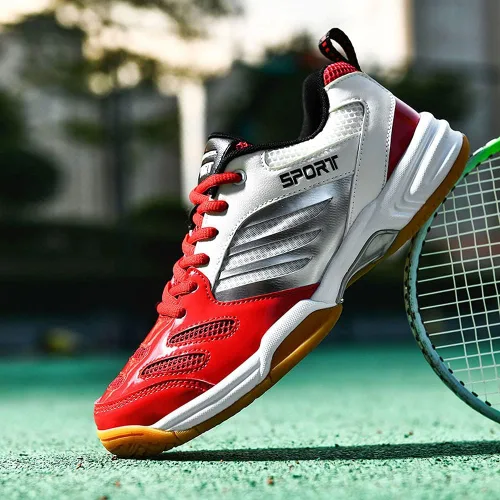 Vista 3 de zxcvb Tenis Bádminton Zapatos de los Hombres Nuevos Tendón de Ox Inferior de Desgaste Antideslizante de los Hombres de Baja Primavera Tenis de Mesa