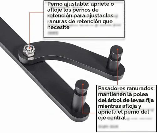 Vista 3 de E-cowlboy Llave universal árbol de levas Bomba de inyección Soporte de polea de leva Herramienta de sujeción de piñón para Honda y Toyota