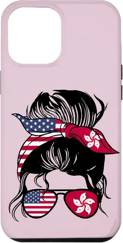 Vista 6 de Funda para iPhone 14 Half Hong Kong Half American Mix Hong Kong Roots