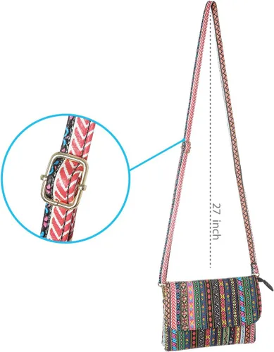 Vista 7 de MINICAT Bolsos cruzados pequeños con bolsillos espaciosos para teléfono celular, monederos para mujer