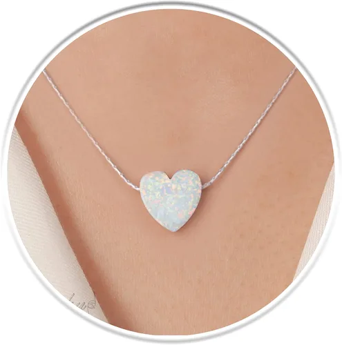 Vista 8 de Heart Opal Necklace