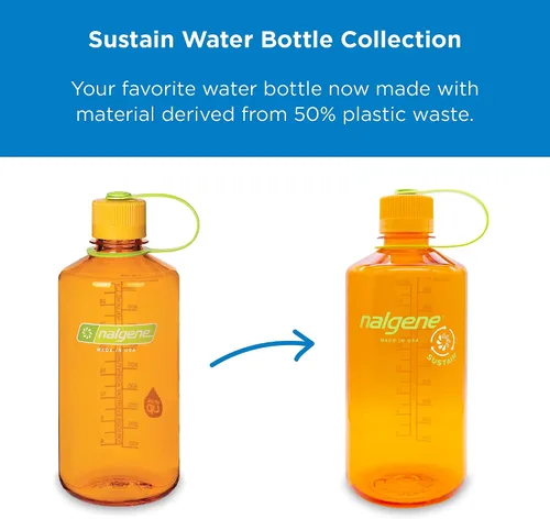 Vista 2 de Botella de agua Nalgene Tritan de 32 pies, de boca estrecha sin BPA