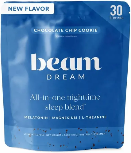 Vista 13 de Beam Dream Polvo para Dormir, L-Teanina, Apigenina, Reishi y Magnesio, Ayuda Natural para Dormir Certificada por Terceros & Suplemento