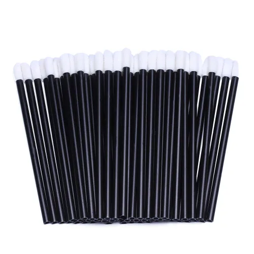 Vista 12 de 100pcs desechable Lip Gloss Aplicadores Lipstick wands Kits de Herramienta