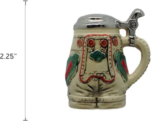 Vista 2 de Alemán Fiesta Favor Stein Magnet Lederhosen