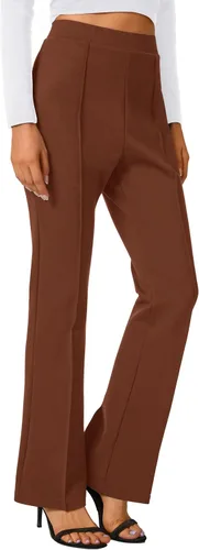 Vista 73 de Urban CoCo Pantalones de trabajo elásticos con corte de bota, pantalones de yoga pequeños para oficina casual