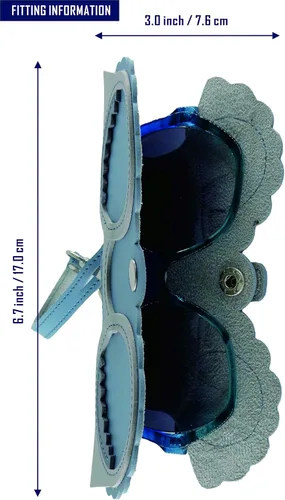 Vista 6 de Color Patched Portable Glasses Case to Travel