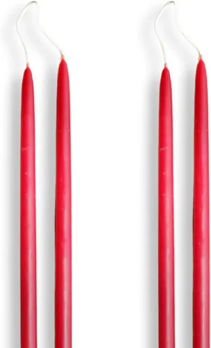 Vista 11 de Candlestock Velas cónicas de cera de abejas – 1/2 pulgada de diámetro, cera de abeja pura 100% natural de Estados Unidos, mecha de algodón, sin