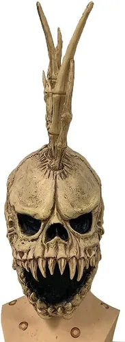 Vista 4 de Máscara de zombi aterrador muerto viviente, espeluznante, disfraz de Halloween, fiesta de látex, accesorios de terror, máscara de fantasma, zombi