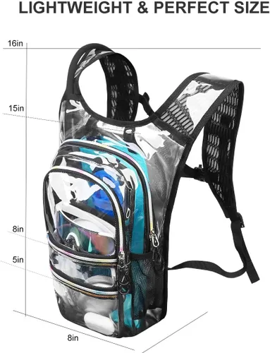 Vista 6 de Mothybot Paquete de mochila de hidratación, mochila de agua de 20 litros incluida, bolsa de hidratación de 2 litros, esencial para festivales