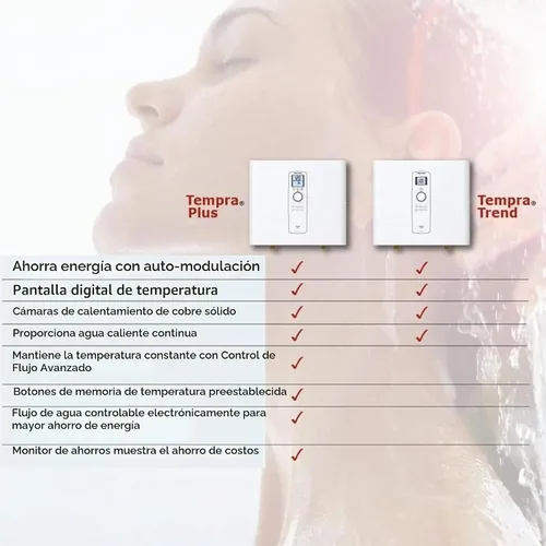 Vista 11 de Stiebel Eltron Calentador de Agua Sin Tanque – Tempra 12 Plus – Eléctrico, Agua Caliente a Pedido, Eco, Blanco