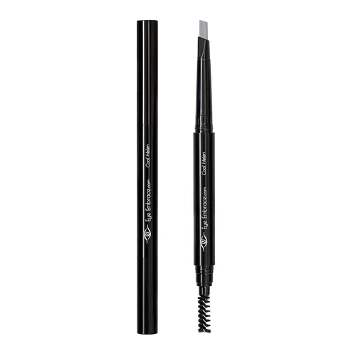 Vista 6 de Eye Embrace Cool Helen: Lápiz de Cejas Gris Claro – Impermeable, Automático de Doble Punta con Punta Angulada y Cepillo Spoolie, Libre de Crueldad
