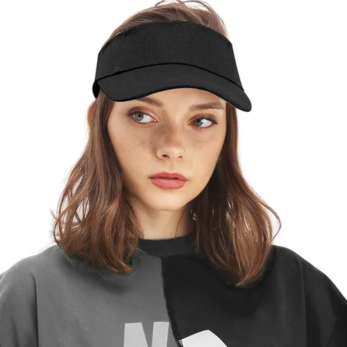 Vista 5 de Ultrafun Visera deportiva unisex con protección UV ajustable para playa, piscina, golf, tenis