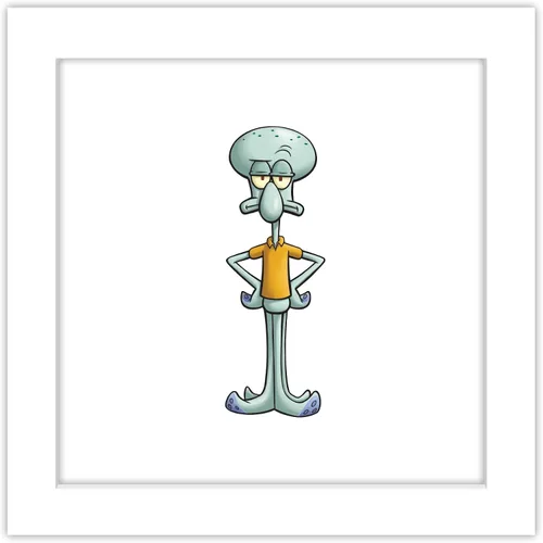Vista 10 de Trends International Gallery Pops Nickelodeon Bob Esponja SquarePants - Póster de pared de calamardo de 12 x 12 pulgadas, versión enmarcada en negro