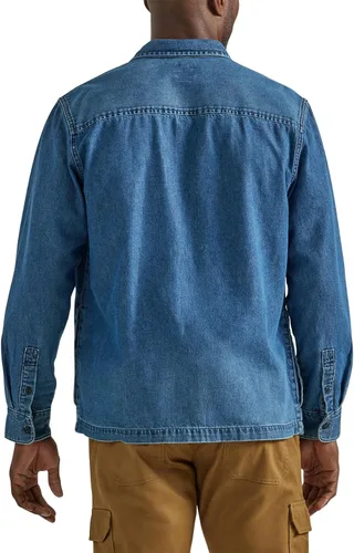 Vista 2 de Lee mens Workwear Loose Fit Long Sleeve Button-down Overshirt