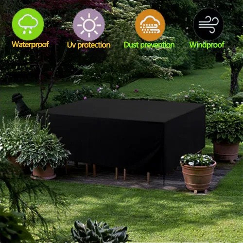 Vista 5 de Patio Furniture Covers, Outdoor Furniture Cover Waterproof, Backyard Lawn and Balcony Lounge Sofa Covers 17.7*15.7*9.8inch