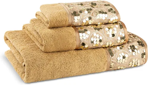 Vista 13 de Zahari Home Sinatra Juego de toallas de baño de 3 piezas: toalla de baño, toalla de mano y paño de limpieza, absorbentes, color negro