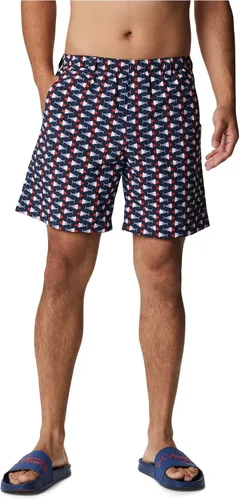 Vista 32 de Columbia Super Backcast - Pantalón corto de agua para hombre Impresión de tinte negro