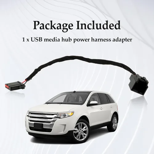 Vista 6 de Módulo Hub de Medios USB Caja Adaptador de Corriente Arnés de Cableado Compatible con Ford Sync 2 a SYNC 3 Actualización Retrofit (GEN1)