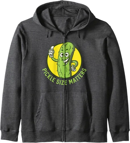 Vista 4 de Pickle Size Matters Fun Pun Pickle Lovers Pepino Pickle Day Sudadera con capucha