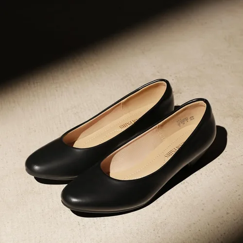 Vista 7 de Dream Pairs - Zapatos de tacón alto Mila Low Chunky para mujer