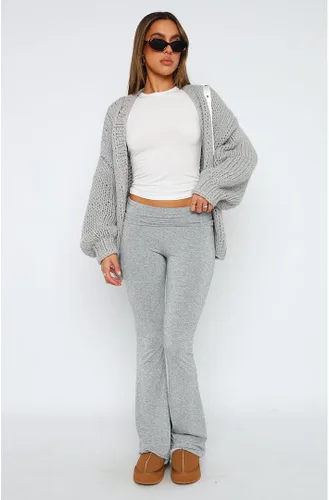 Vista 2 de Leggings acampanados para mujer, cintura elástica doblada, pantalones de yoga para entrenamiento, pantalones casuales ajustados con corte de bota