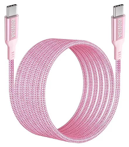 Vista 12 de Cable USB-C a USB-C de 6 pies [2 unidades], Awnuwuy 60W tipo C a tipo C cable de carga rápida para iPhone 15/15 Plus, iPad Pro 3rd, iPad Air 4th