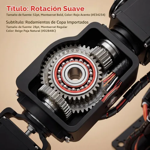 Vista 3 de Brazo mecánico, brazo de robot 6DOF, Kit de pinza de brazo mecánico programable de metal completo, robot manipulador de escritorio