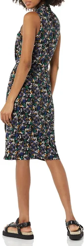 Vista 2 de Tienda Essentials Vestido cruzado cruzado sin mangas con cuello cruzado para mujer