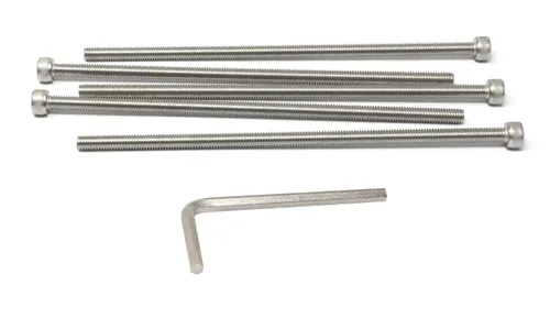 Vista 225 de iexcell Kit de tornillos de cabeza hexagonal de acero inoxidable 304, 100 unidades M2 x 0.157 in, paso de rosca de 0.016 in
