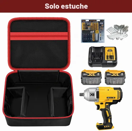 Vista 2 de Estuche de transporte para destornillador de impacto para DEWALT 20V MAX XR DCF787D1 DCF845B Fits for DCF900B DCF961B DCF891B DCF899B DCF900P1