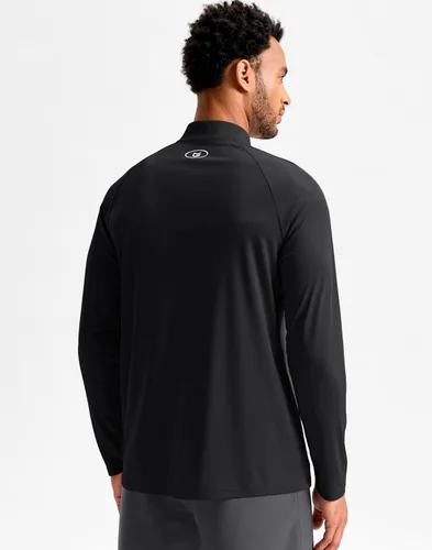 Vista 2 de G Gradual Camisetas deportivas de manga larga con cremallera de un cuarto Negro