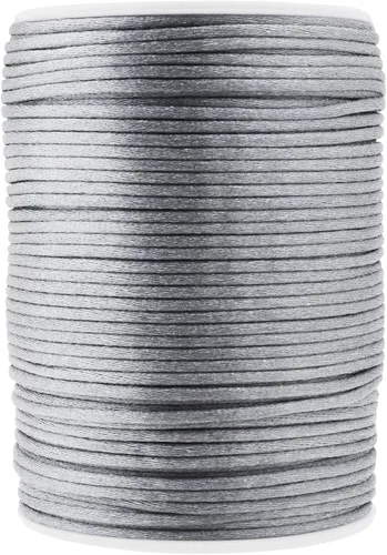 Vista 102 de Mandala Crafts Cordón de satén de cola de rattail de 0.02 in para nudos chinos de macramé