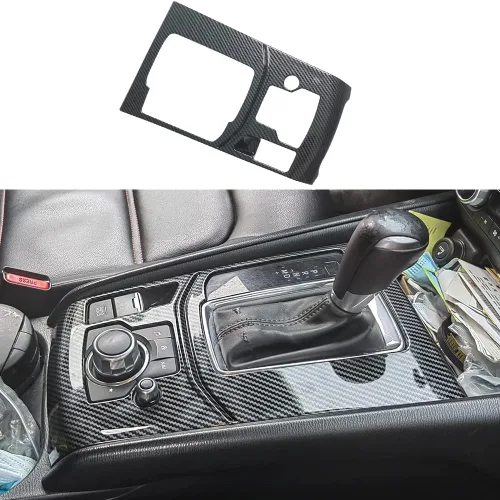 Vista 10 de AOKIO Cubierta del Panel del Interruptor de Ventana de Puerta Interior Moldura del Botón de Control de Cerradura de Puerta para Accesorios Mazda CX5