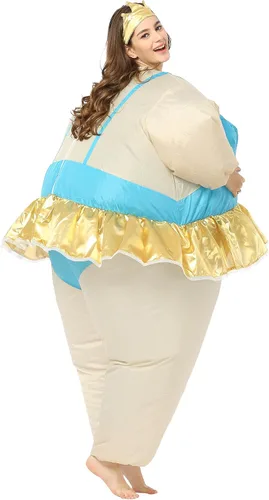 Vista 16 de Disfraz inflable de bailarina gorda para fiesta de Halloween
