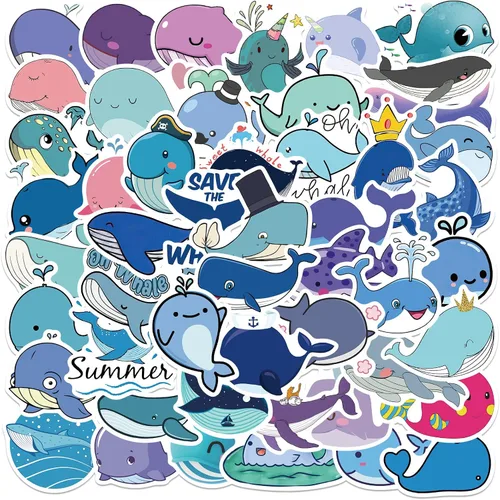 Vista 9 de Lindas calcomanías de animales de tortuga marina para niños, 50