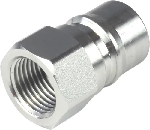 Vista 3 de HFS (R) 1/2" hembra NPT acoplador de desconexión rápida conjunto hidráulico 304 acero inoxidable