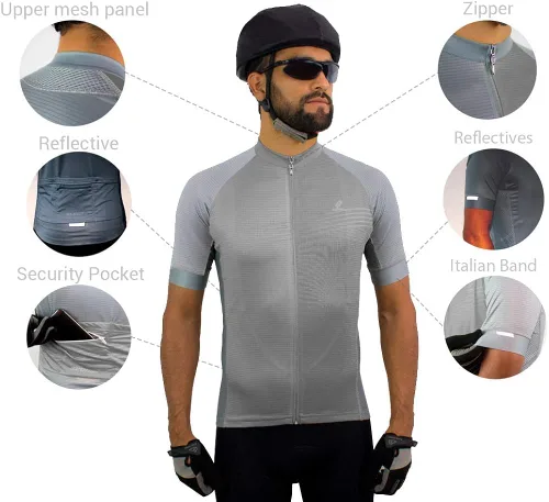 Vista 5 de Argentina Code - Camiseta de ciclismo de manga corta para hombre