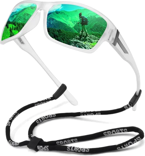 Vista 22 de STORYCOAST Gafas de sol polarizadas deportivas para hombres y mujeres, marco irrompible para ciclismo, pesca, conducción