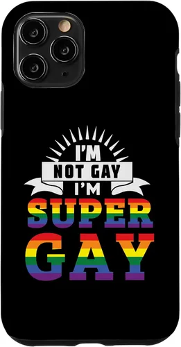 Vista 27 de iPhone 16 Im Not Gay Im Super Gay LGBTQ Pride Equality Rainbow Flag Case