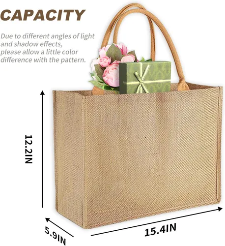 Vista 3 de 12 bolsas de mano con asa para dama de honor, regalos de boda, bolsa de regalo para mujer, bolsa de bienvenida reutilizable a granel para compras