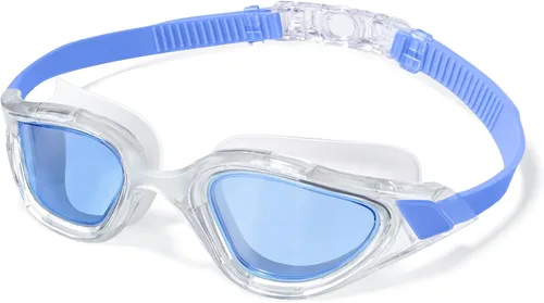Vista 13 de Keary Gafas de natación para adultos para hombres y mujeres, gafas de natación para jóvenes, protección UV, antivaho, gafas de agua para piscina