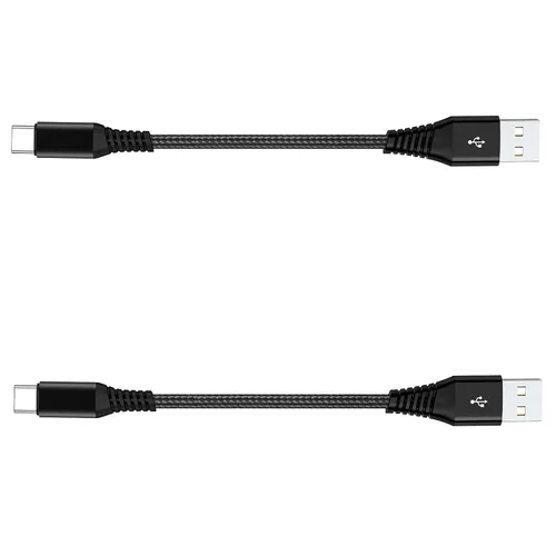 Vista 10 de Cable USB a USB C de 1 pie, paquete de 5 cables cortos de 8 pulgadas USB-C de 60 W de carga rápida para iPhone 18 Pro Max, iPhone Duo 17 16 15