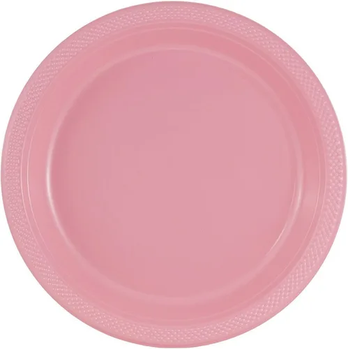 Vista 31 de Platos para fiesta de plástico redondos y cuadrados colorido de 7, 8, y 9 pulgadas, 10/20 platos por paquete, Negro