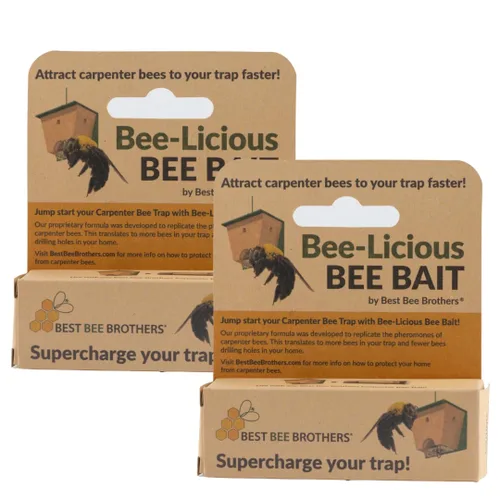 Vista 10 de Best Bee Brothers Bee-Licious Bee Bait, señuelo de abeja carpintero totalmente natural, tubo de compresión de 0.3 fl oz